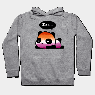 lesbian pride panda Hoodie